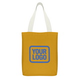 Custom Yellow Navy Canvas Tote Bag