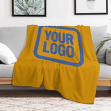 Custom Yellow Sky Blue Blanket