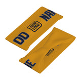 Custom Yellow Navy Sports headband