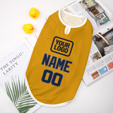 Custom Yellow Navy Pet Vest