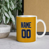 Custom Yellow Navy Mug