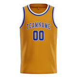Custom Yellow & Sky Blue Colors Design Sports Basketball Jersey