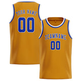 Custom Yellow & Sky Blue Colors Design Sports Basketball Jersey