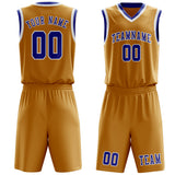 Custom Yellow Sky Blue Basketball Set