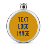 Custom Yellow Blue Hip Flask