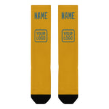 Custom Yellow Blue Green Knee-High Sock