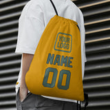 Custom Yellow Blue Green Drawstring Bag