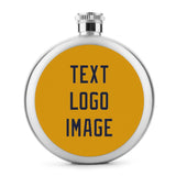 Custom Yellow Navy Hip Flask
