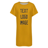 Custom Yellow Navy Nachthemd