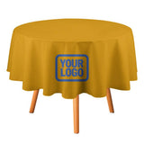 Custom Yellow Sky Blue Round Table Cloth