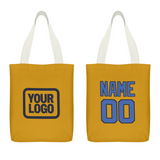 Custom Yellow Sky Blue Canvas Tote Bag