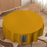 Custom Yellow Sky Blue Round Table Cloth
