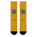 Custom Yellow Sky Blue Knee-High Sock