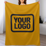 Custom Yellow Navy Blanket