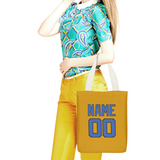 Custom Yellow Sky Blue Canvas Tote Bag