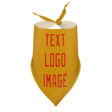 Custom Yellow Orange Red Pet Scarf