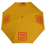 Custom Yellow Orange Red Automatic Umbrella