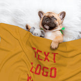 Custom Yellow Orange Red Pet Blanket