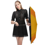 Custom Yellow Orange Red Automatic Umbrella
