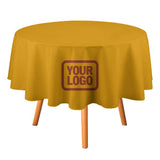 Custom Yellow Coral Red Round Table Cloth