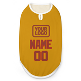 Custom Yellow Coral Red Pet Vest