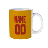 Custom Yellow Coral Red Mug