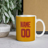 Custom Yellow Coral Red Mug