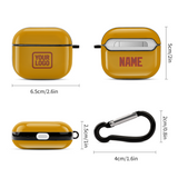 Custom Yellow Coral Red AirPods Case (3rd Generation)