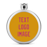 Custom Yellow Pink Hip Flask