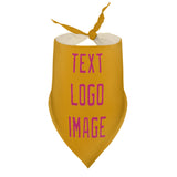 Custom Yellow Pink Pet Scarf