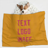 Custom Yellow Pink Pet Blanket