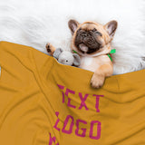Custom Yellow Pink Pet Blanket