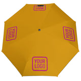 Custom Yellow Pink Automatic Umbrella