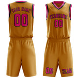 Custom Yellow Pink Basketball Set
