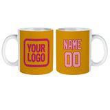 Custom Yellow Light Pink Mug