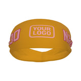 Custom Yellow Light Pink Sports headband
