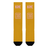 Custom Yellow Light Pink Knee-High Sock