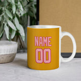 Custom Yellow Light Pink Mug