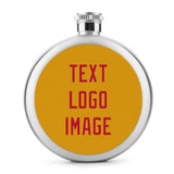 Custom Yellow Red Hip Flask