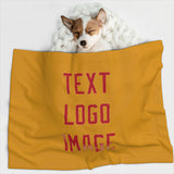 Custom Yellow Red Pet Blanket