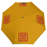 Custom Yellow Red Automatic Umbrella