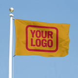 Custom Yellow Red Flag