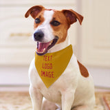 Custom Yellow Red Pet Scarf