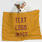 Custom Yellow Crimson Red Pet Blanket