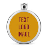 Custom Yellow Crimson Red Hip Flask