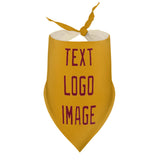 Custom Yellow Crimson Red Pet Scarf