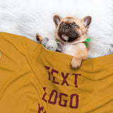 Custom Yellow Crimson Red Pet Blanket