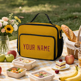 Custom Yellow Crimson Red Lunch Bag