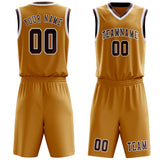 Custom Yellow Crimson Red Basketball Set