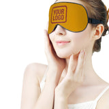 Custom Yellow Coral Red Sleep Mask